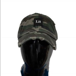 CAMO LIT DAD HAT
